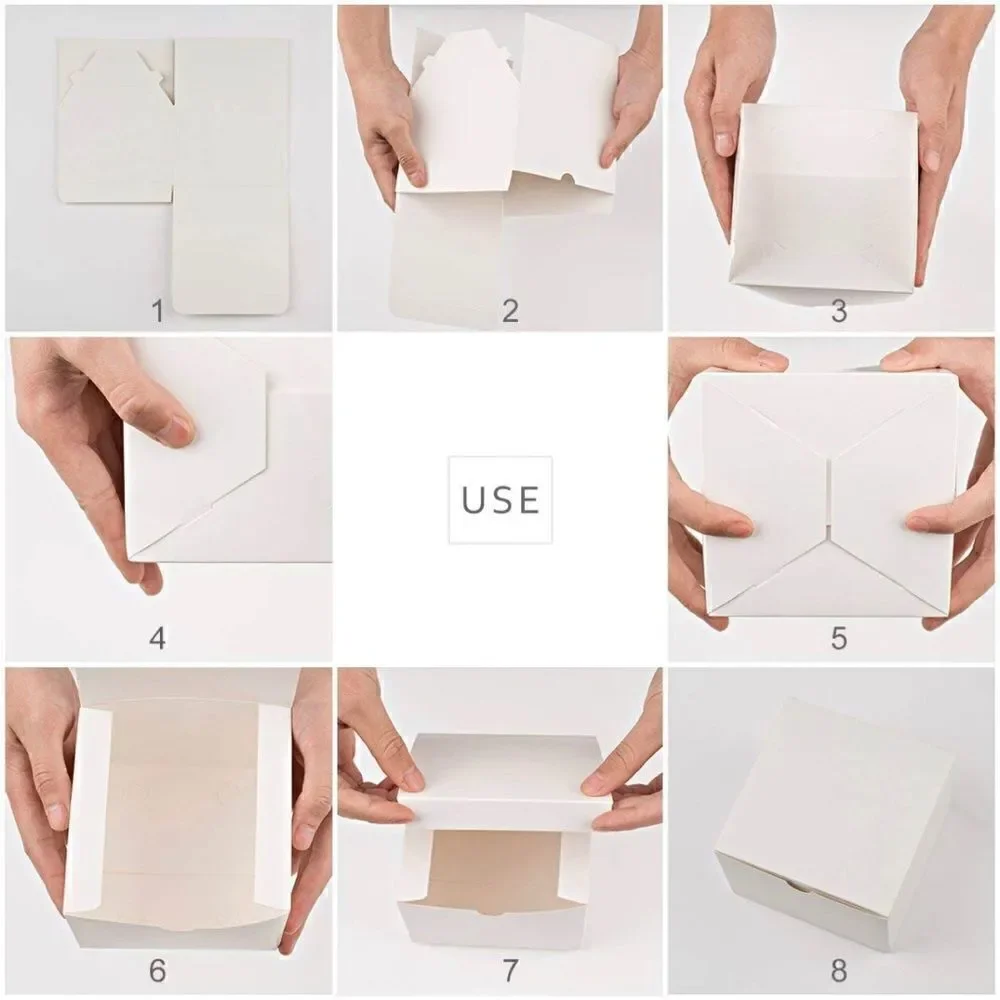 24 White Thank You Gift Boxes 8x8x4” factory sealed.